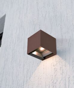 V‑TAC Ηλιακό Φωτιστικό Τοίχου 9W 800lm 3in1 με Ανιχνευτή Κίνησης IP65 Corten – 23824‑1