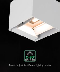 Ηλιακό LED Φωτιστικό Τοίχου 9W 800 lm 3in1 PIR Sensor IP65 – Λευκό V-TAC 24063‑1