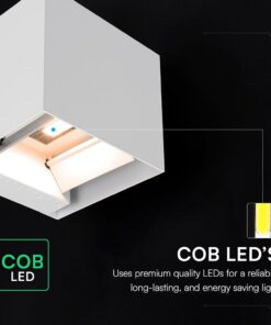 Ηλιακό LED Φωτιστικό Τοίχου 9W 800 lm 3in1 PIR Sensor IP65 – Λευκό V-TAC 24063‑1