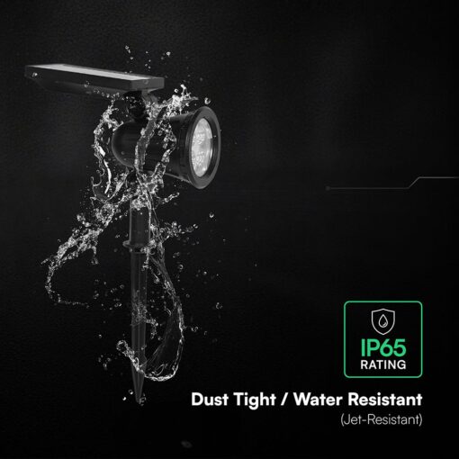 V‑TAC Ηλιακό Φωτιστικό Κήπου Καρφωτό 2W 180lm 3000K IP54 – 24154