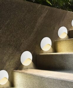 V‑TAC LED Φωτιστικό Σκαλοπατιών 3W 230lm 3000K IP65 Στρογγυλό Λευκό – 24230