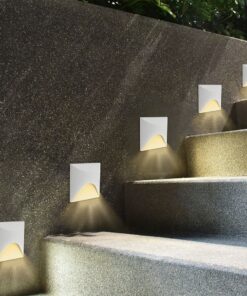 V‑TAC LED Φωτιστικό Σκαλοπατιών 3W 230lm 3000K IP65 Τετράγωνο Λευκό – 24231