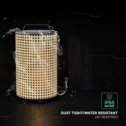 V‑TAC Ηλιακό Φωτιστικό Φαναράκι Κήπου 1.2W 150lm 2800K Dimmable IP65 – 24287