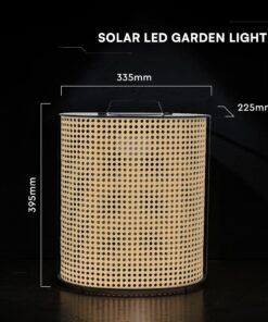 V-TAC 24288 Φορητό Ηλιακό LED Φωτιστικό Κήπου 1.2W 150 lm 2800K Dimmable IP65 – Ξύλο+Μαύρο
