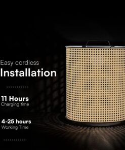 V-TAC 24288 Φορητό Ηλιακό LED Φωτιστικό Κήπου 1.2W 150 lm 2800K Dimmable IP65 – Ξύλο+Μαύρο