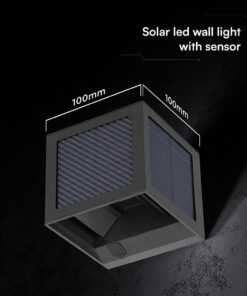 V‑TAC Ηλιακό Φωτιστικό Τοίχου 9W 900lm 3in1 με Ανιχνευτή Κίνησης IP65 – 24293VT