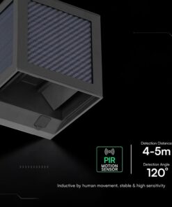 V‑TAC Ηλιακό Φωτιστικό Τοίχου 9W 900lm 3in1 με Ανιχνευτή Κίνησης IP65 – 24293VT