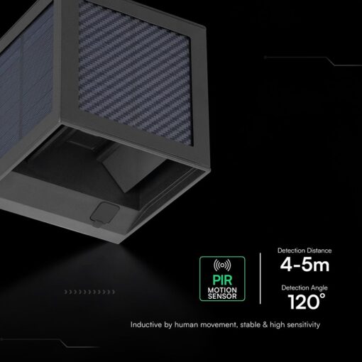 V‑TAC Ηλιακό Φωτιστικό Τοίχου 9W 900lm 3in1 με Ανιχνευτή Κίνησης IP65 – 24293VT