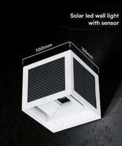 V-TAC 24295 Ηλιακό LED Φωτιστικό Τοίχου 9W 900 lm 3in1 PIR Sensor IP65 – Λευκό