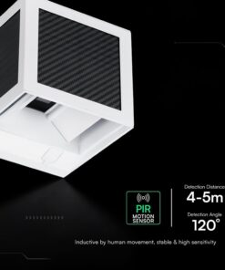 V-TAC 24295 Ηλιακό LED Φωτιστικό Τοίχου 9W 900 lm 3in1 PIR Sensor IP65 – Λευκό