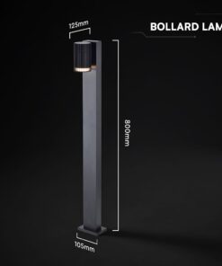 Φωτιστικό Κολωνάκι Κήπου GU10 80cm IP44 – Μαύρο V-TAC 24309VT