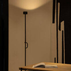 STAFF FLOOR LAMP BLACK/GOLD SCREEN LED 25W 2700K Faro Barcelona 1-FR24531