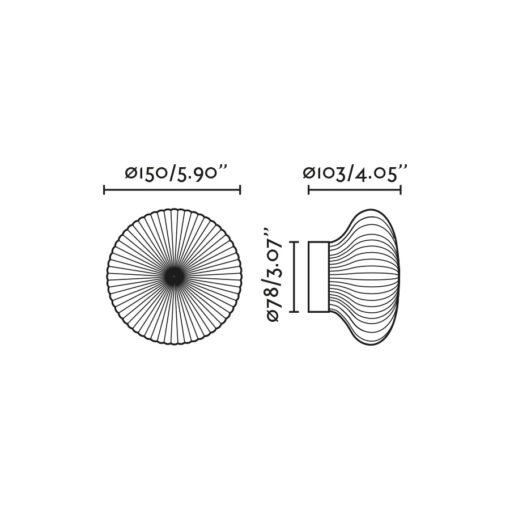 ISABELLE 150WALL LIGH/PLAFON WHITE LED 8W2700KIP44 Faro Barcelona 1-FR28299