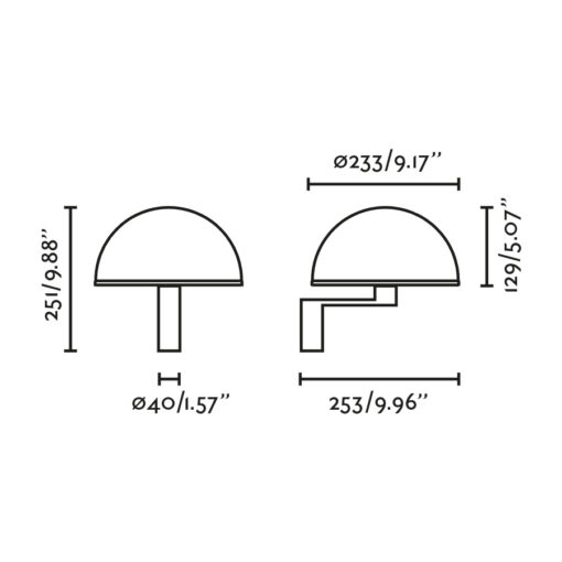DOME BLACK WALL LIGHT 1XE27 Faro Barcelona 1-FR29910