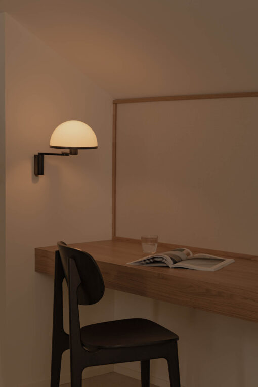 DOME BLACK ARM WALL LIGHT 1XE27 Faro Barcelona 1-FR29912