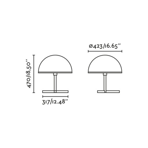 DOME M TABLE LAMP BLACK 1XE27 Faro Barcelona 1-FR29914