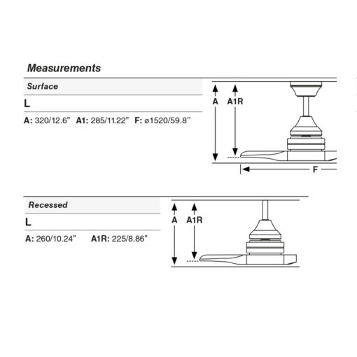 ALO DC Ø1520MM WHITE 3 BLADES WOOD TUYA Faro Barcelona 1-FR33728DCWT