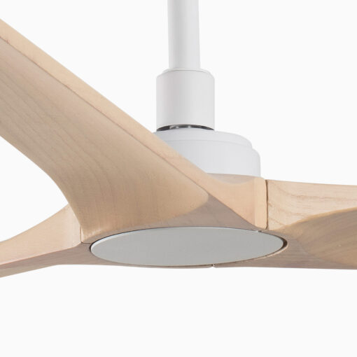 HEYWOOD L Ø1320MM WHITE 3 BLADES WOOD LIGHT TUYA Faro Barcelona 1-FR33810WT