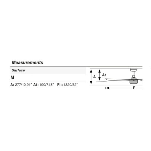 PUNT Ø1300MM BLACK 3 BLADES BLACK LED 18W TUYA Faro Barcelona 1-FR33815WT-21