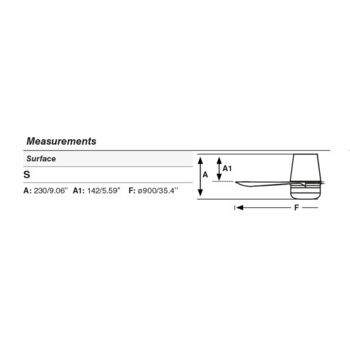 MINI PUNT TUB Ø900 WHITE 3B 20W SWT Faro Barcelona 1-FR338321S