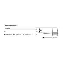 MINI PUNT TUB Ø900 BLACK 3B 20W SWT Faro Barcelona 1-FR338341S