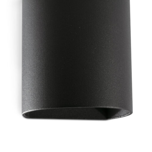 SOLE WALL LIGHT ROUND BLACK SMOOTH 1xGU10 Faro Barcelona 1-FR40523