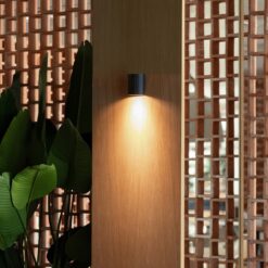 SOLE WALL LIGHT ROUND BLACK SMOOTH 1xGU10 Faro Barcelona 1-FR40523
