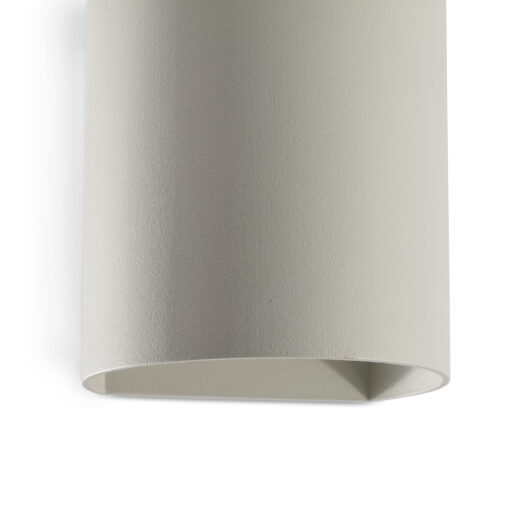 SOLE WALL LIGHT ROUND GREY SMOOTH 1xGU10 Faro Barcelona 1-FR40524
