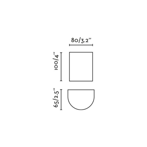 SOLE WALL LIGHT ROUND GREY SMOOTH 1xGU10 Faro Barcelona 1-FR40524
