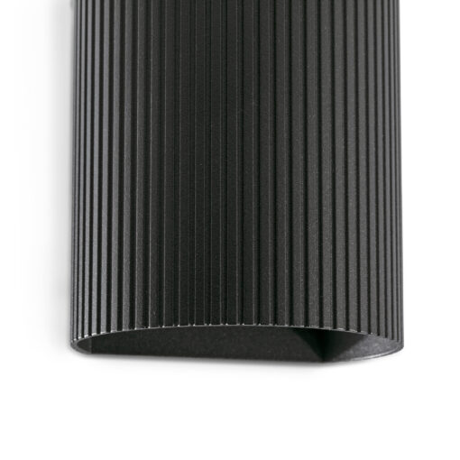 SOLE ROUND BLACK STRIPED WALL LIGHT 1xGU10 Faro Barcelona 1-FR40527