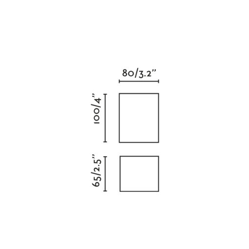LUNE SMOOTH BLACK SQUARE WALL LIGHT 1xGU10 Faro Barcelona 1-FR40531