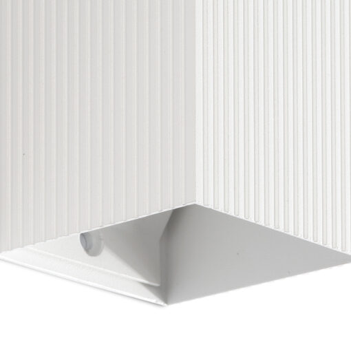 LUNE STRUTTED WHITE SQUARE WALL LIGHT 1xGU10 Faro Barcelona 1-FR40534