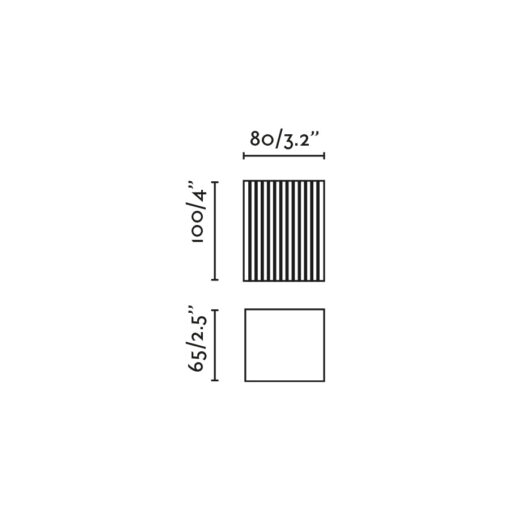 LUNE STRUTTED WHITE SQUARE WALL LIGHT 1xGU10 Faro Barcelona 1-FR40534