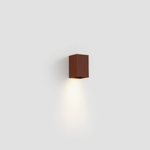 LUNE WALL LIGHT SQUARE TERRAKOTTA STRUTTED 1xGU10 Faro Barcelona 1-FR40537