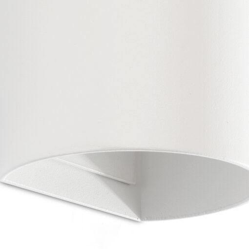 SOLE WALL LIGHT ROUND WHITE SMOOTH 2xGU10 Faro Barcelona 1-FR40538