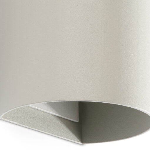 SOLE WALL LIGHT ROUND GREY SMOOTH 2xGU10 Faro Barcelona 1-FR40540