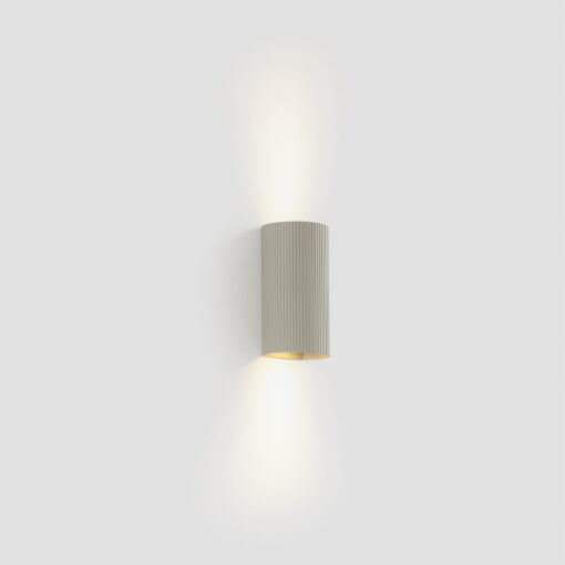 SOLE ROUND GREY STRIPED WALL LIGHT 2xGU10 Faro Barcelona 1-FR40544
