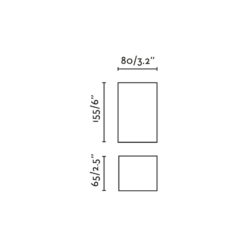 LUNE SMOOTH WHITE SQARED WALL LIGHT 2xGU10 Faro Barcelona 1-FR40546