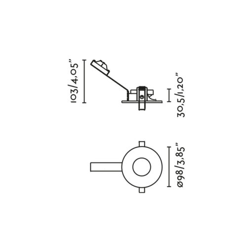 NIVA PINHOLE FIXED BLACK MR16 1xGU10 Faro Barcelona 1-FR43426
