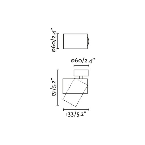 STAN ALUMINUM PROJECTOR 1xGU10 Faro Barcelona 1-FR43777
