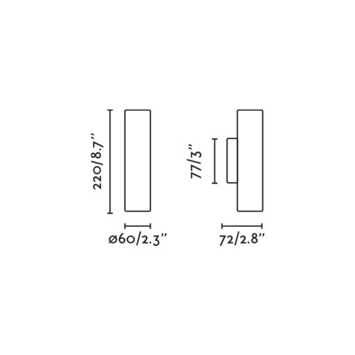 STAN ALUMINUM WALL LIGHT 2xGU10 Faro Barcelona 1-FR43779