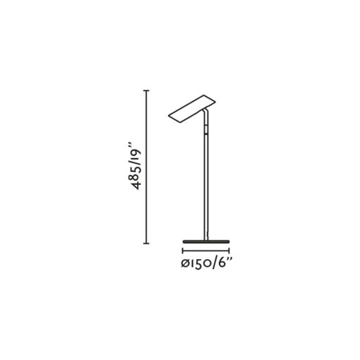 LEO TABLE TABLE BLACK LED 7W 2700K Faro Barcelona 1-FR43797