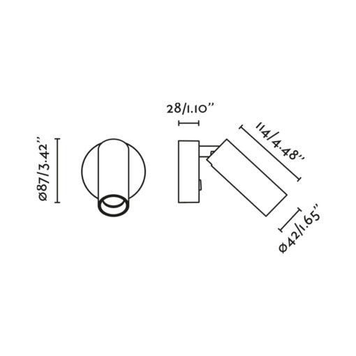 STAN WHITE WALL LIGHT WITH 1XGU10 MR11 SWITCH Faro Barcelona 1-FR43822