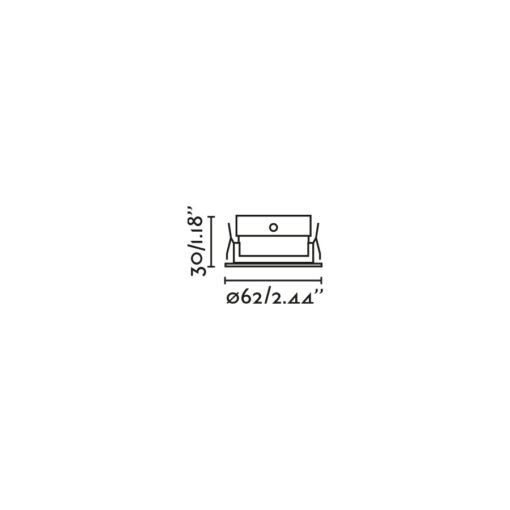 KIVI RECESSED ADJUSTABLE WHITE 7W 3000K 36° IP4 Faro Barcelona 1-FR43907