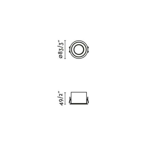 DOP RECESSED WHITE LED 8W 2700K Faro Barcelona 1-FR44003