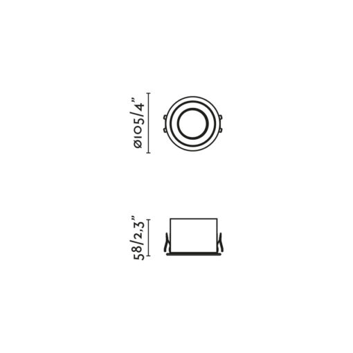 DOP RECESSED WHITE LED 15W 3000K Faro Barcelona 1-FR44006