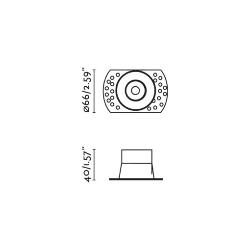 FLAC TRIMLESS IP20 RECESSED WHITE GU10 MR11 Faro Barcelona 1-FR44104