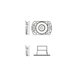 FLAC TRIMLESS IP20 RECESSED BLACK GU10 MR11 Faro Barcelona 1-FR44105