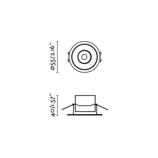 ADJUSTABLE FLIC RECESSED WHITE GU10 MR11 Faro Barcelona 1-FR44108