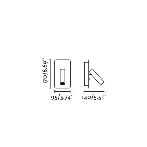 SUAU READER BLACK USB C LED 3W Faro Barcelona 1-FR62116N